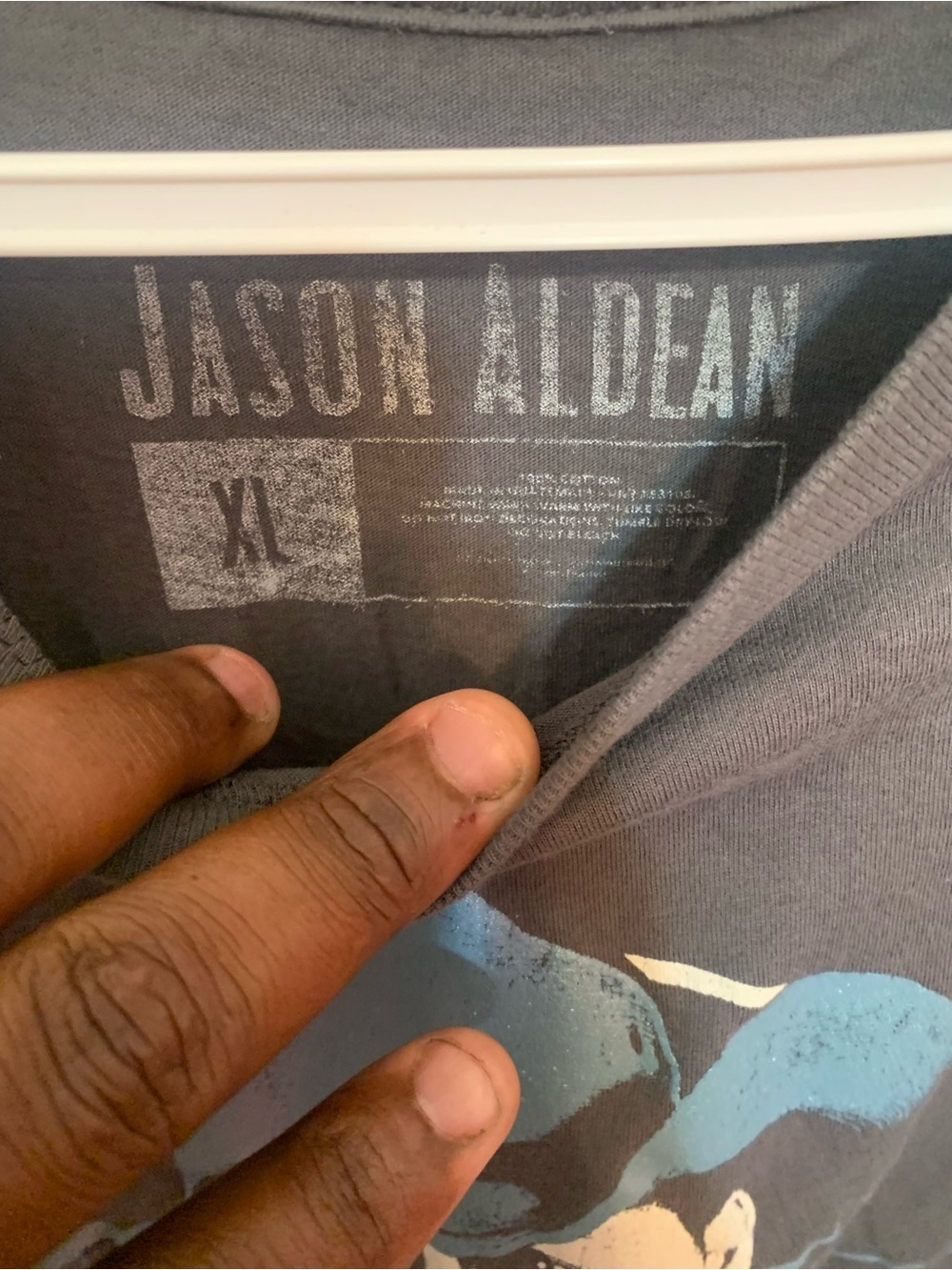 Jason Aldean Graphic Tee - Slate Blue